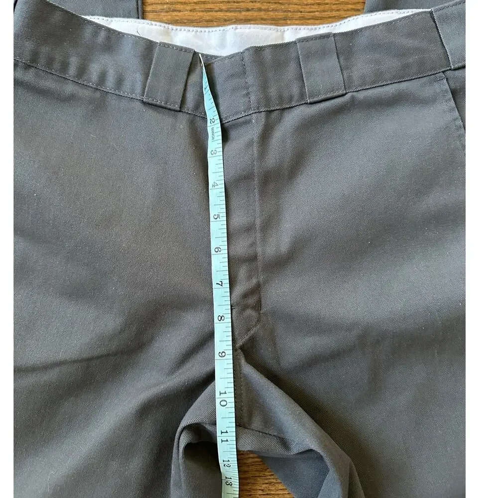 Dickies Grey VK28 Regular Straight Work Pant Chino Size 32/30